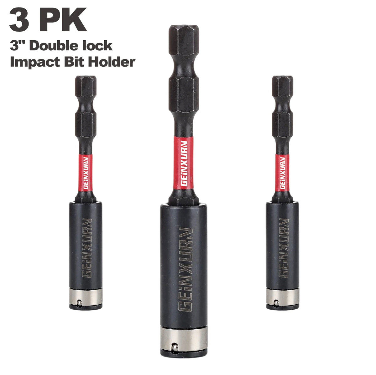 3" Magnetic Screwdriver Bit Holder – S2 Alloy Steel Hex Shank Extension for Impact & Power Drills