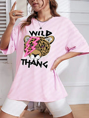 Wild Thang Print Womans Streetwear T-Shirt