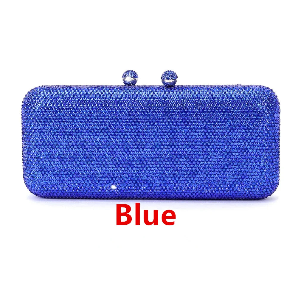 Italy-Inspired Crystal Diamond Evening Clutch