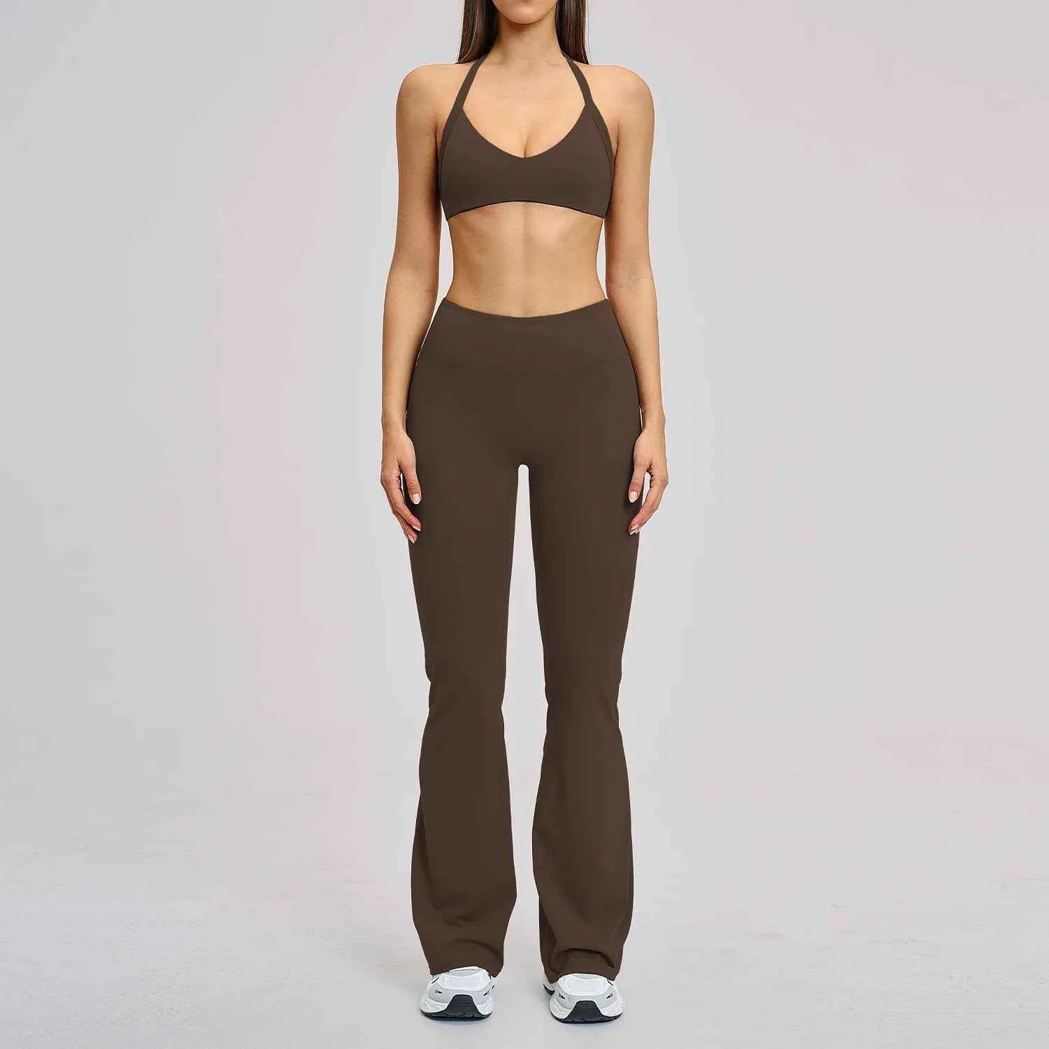 Women's 2-Piece Push-Up Yoga Fitness Suit | Sports Bra & High Waist Leggings Tracksuit Gym