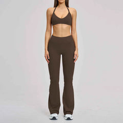 Women's 2-Piece Push-Up Yoga Fitness Suit | Sports Bra & High Waist Leggings Tracksuit Gym