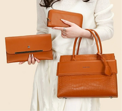 PU Leather Shoulder Tote by Snagg It Purses