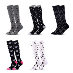 Athletic Compression Socks — High-Top Circulation Support for Running & Recovery