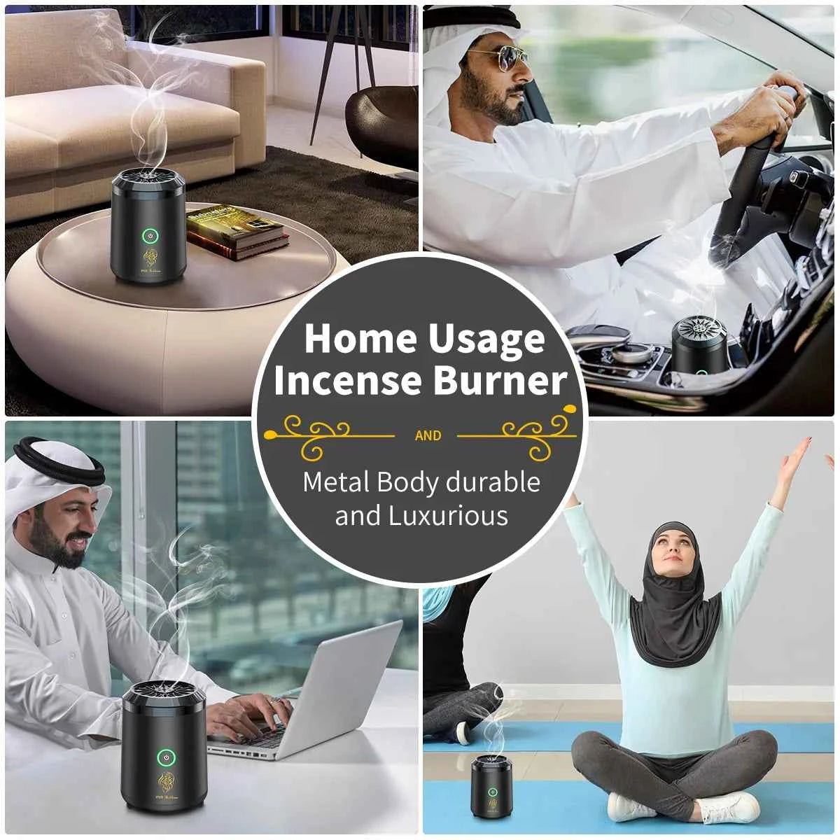 Portable Electric Bakhoor Incense Burner