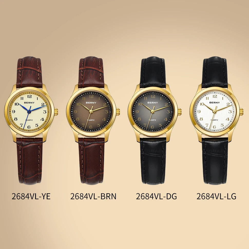 BERNY Women’s Gold Luxury Quartz Watch
