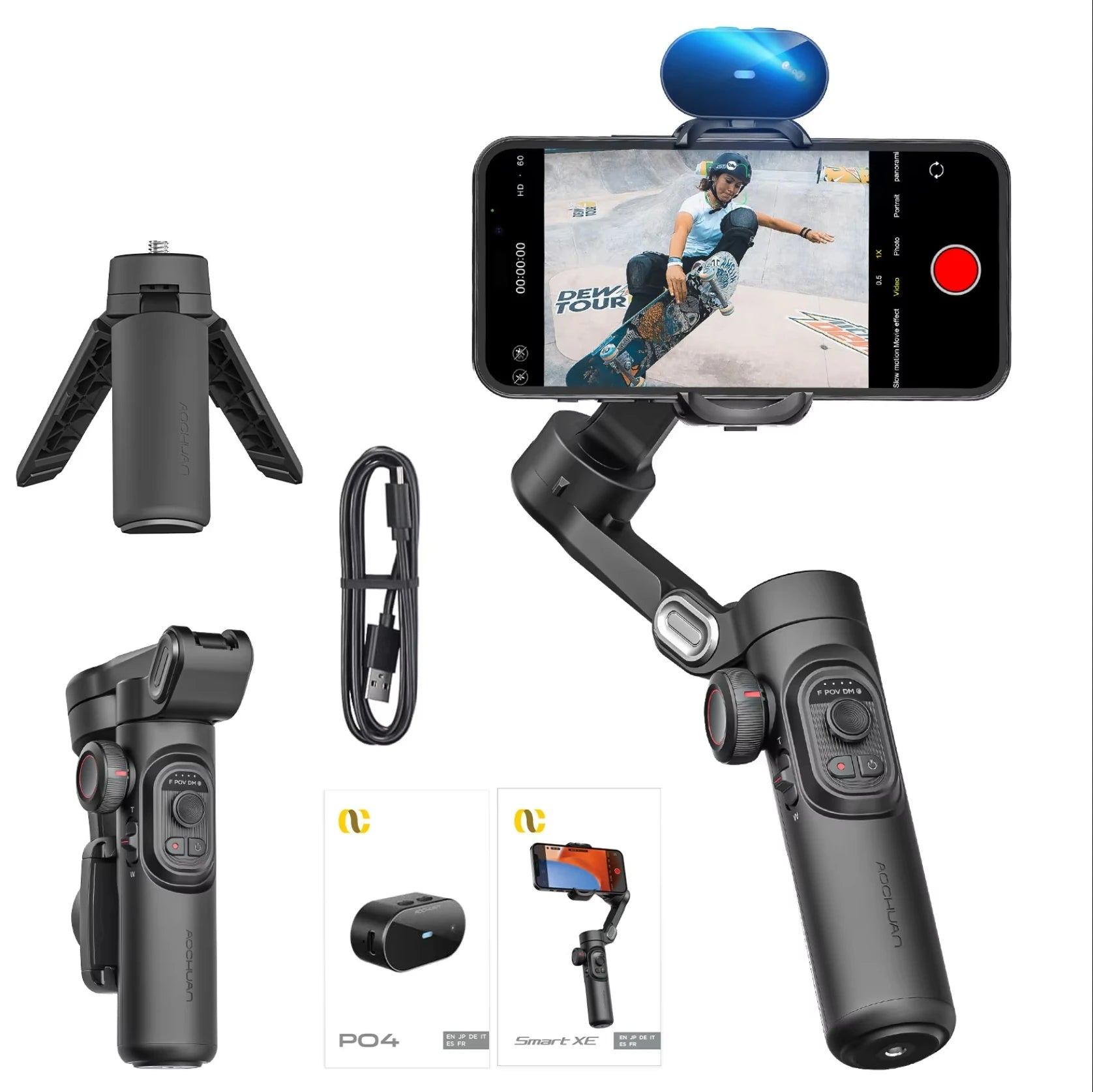 3-Axis Handheld Gimbal Stabilizer SmartXE for Smartphone by Snagg A Phone Holder