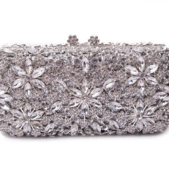 Stone Chain Crystal Evening Clutch by Snagg It Purses