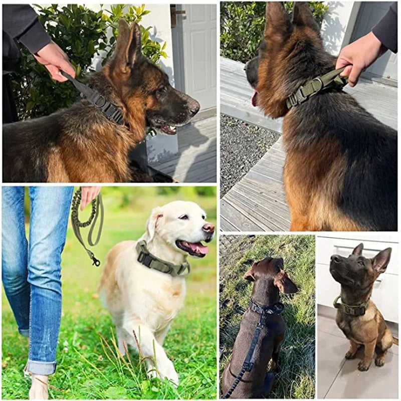 Tactical Dog Collar & Leash Set by Snagg A Leash