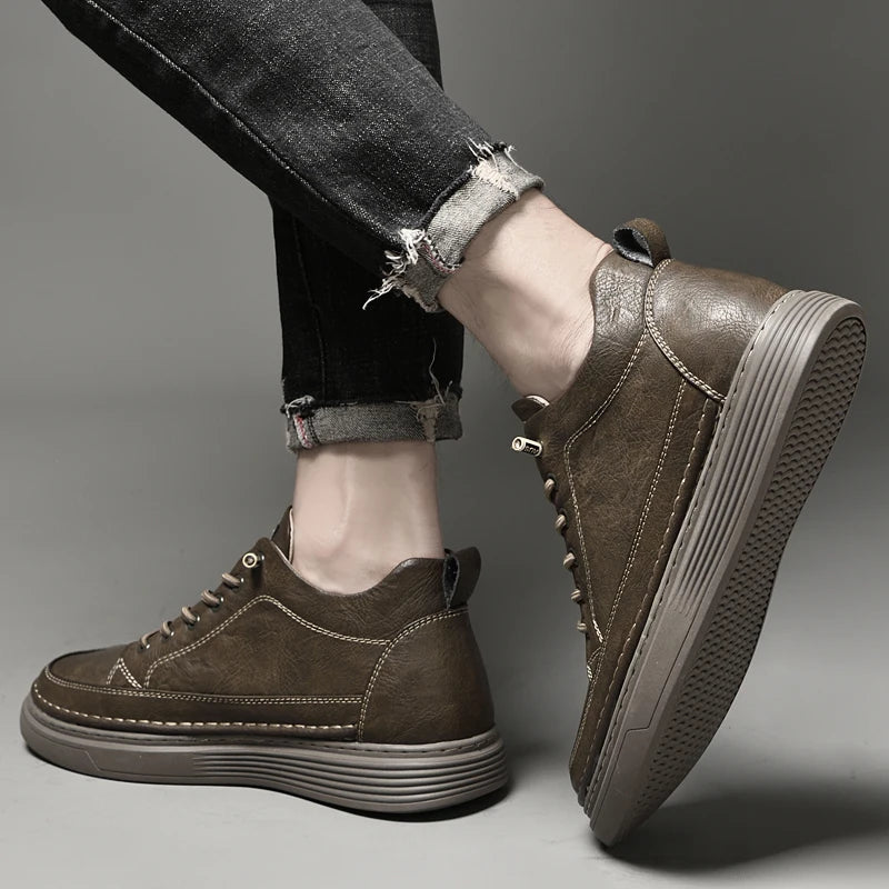 High-Quality Men’s Elevator Sneakers – 6cm Hidden Height Boost by Snagg A Shoes