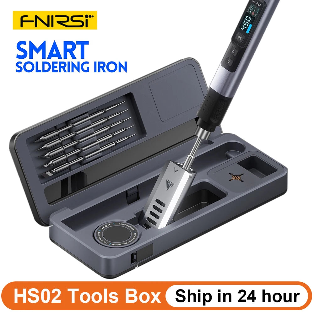 HS-02 100W Smart Soldering Iron Kit with C210 Tip & OLED Display
