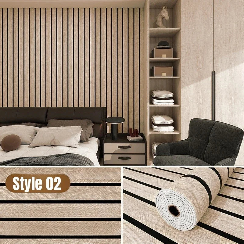 Thick Wood Grain Self-Adhesive Wall Sticker by Snagg A Wall Sticker