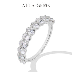 1.8CTW Oval Cut Moissanite Ring