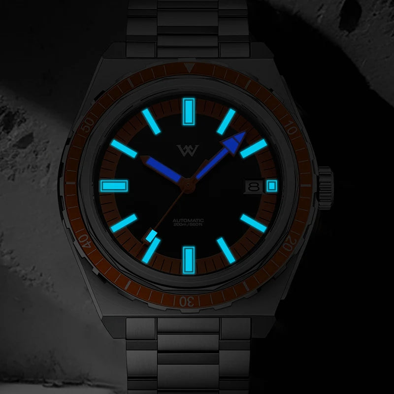 Automatic Mechanical Diver Watch – NH35 Movement | Sapphire Crystal | 200M Water Resistant | Anti-Reflective Bezel