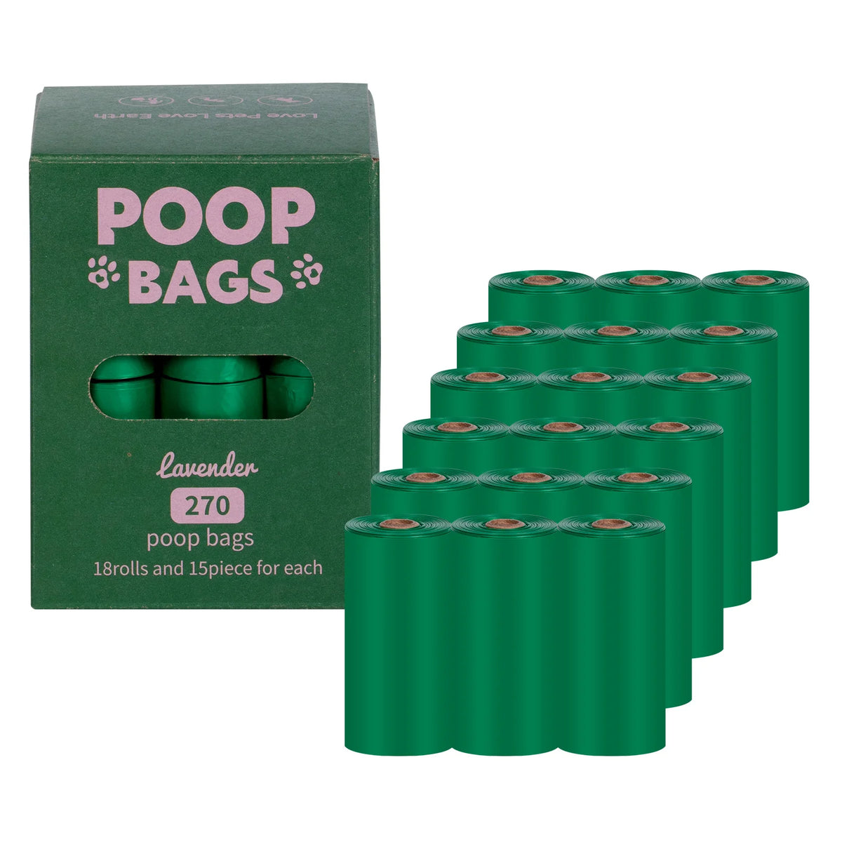 Portable Degradable Waste Bags | Thickened Deodorizing Pet Cleanup Solution