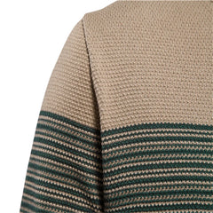 Men’s Spliced Cotton-Lycra Pullover | Premium O-Neck Winter Knitted Sweater