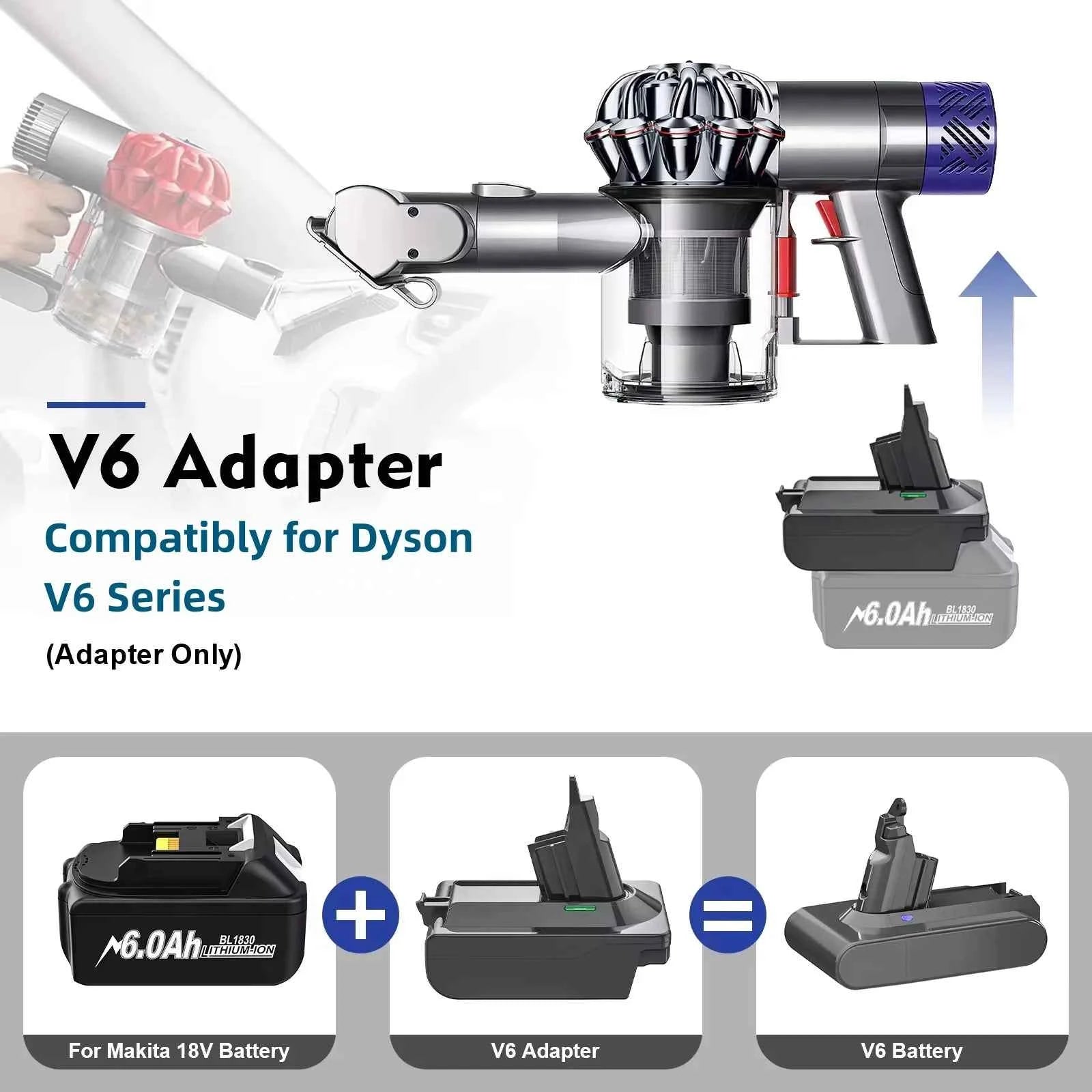 Cordless vacuum battery adapter for Dyson V6 V7 V8 – image 2