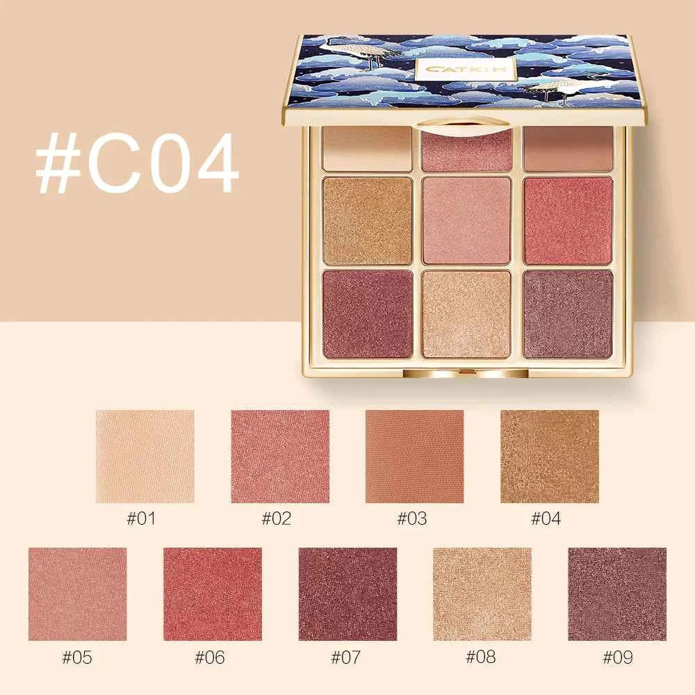 Eternal Love 9 Color Signature Palette – Professional Matte & Shimmer Eyeshadow for High Pigment Artistry