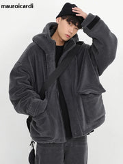 Oversized Sherpa Jacket with Hood by Snagg A Jacket