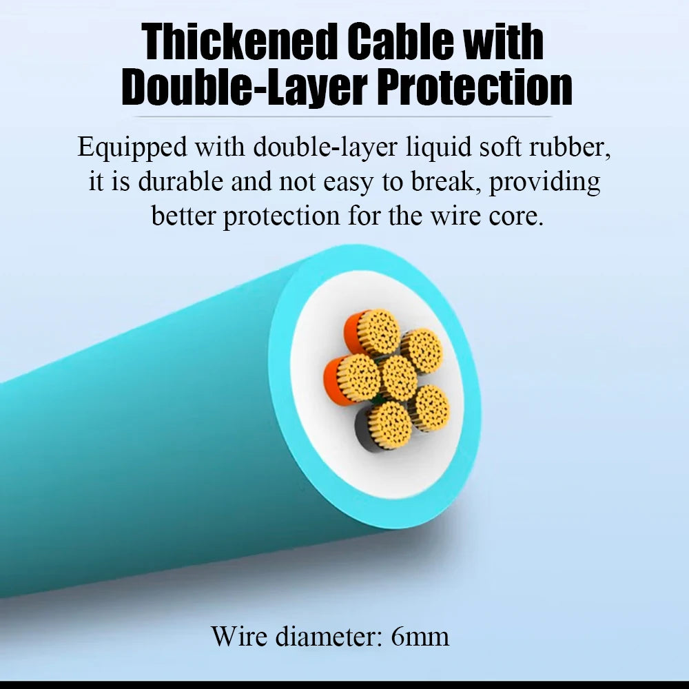 USB-A to USB-C Fast Charging Cable 15W 3A | Liquid Silicone Soft Cable 1.2M/2M for Samsung Xiaomi Huawei