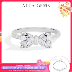 Bowknot Moissanite Ring