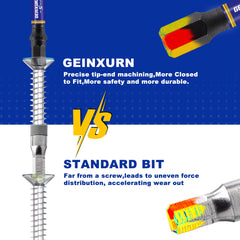 1"/2" Metric Hex Head Impact Bit Set – Magnetic S2 Steel Hex Screwdriver Bits with Base & Bit Holder