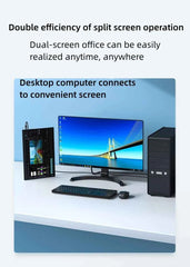 HDMI Male to USB-C Female Adapter 4K@60Hz – Laptop HDMI Output to USB-C 3.1 Monitor