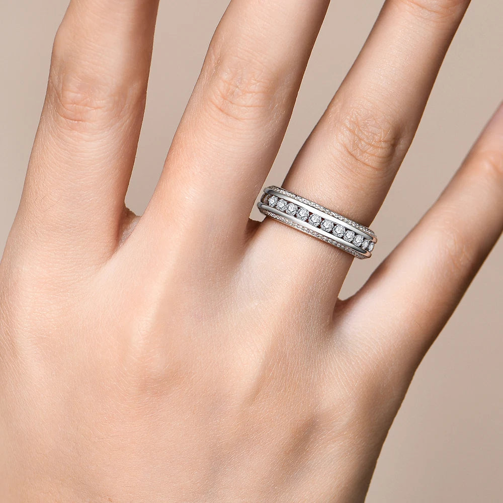 1.5CT Moissanite Wedding Ring