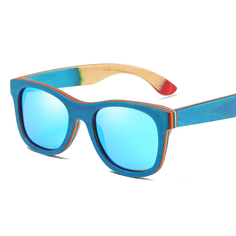 Natural Bamboo & Wooden Pilot Sunglasses