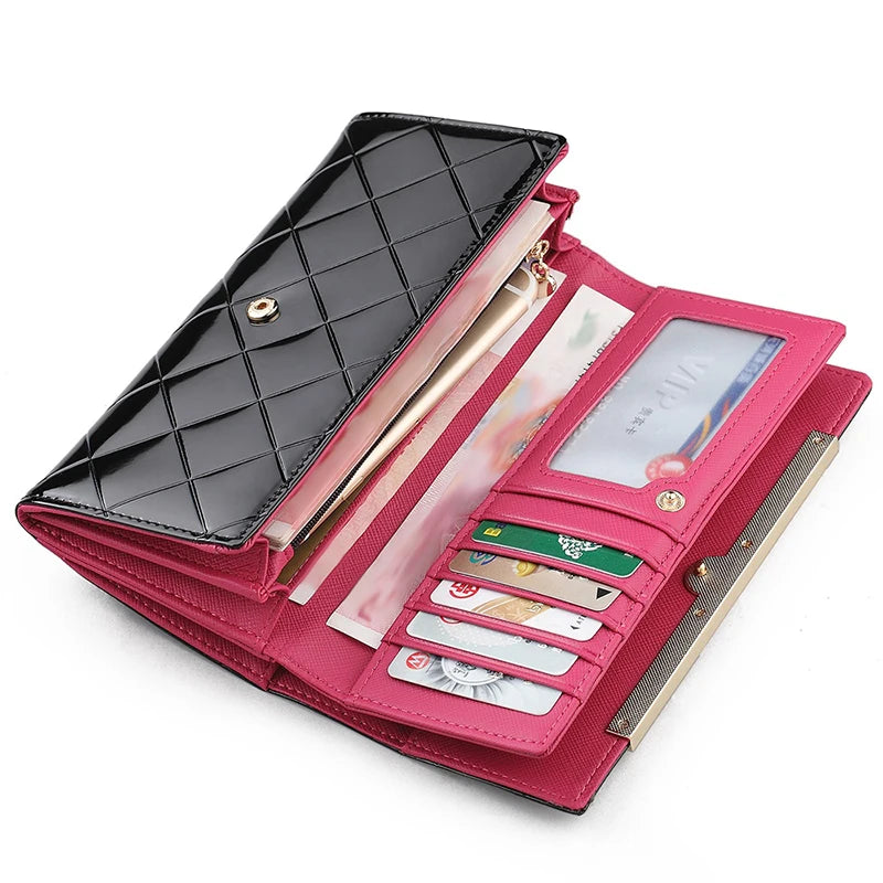 Leather RFID Long Wallet