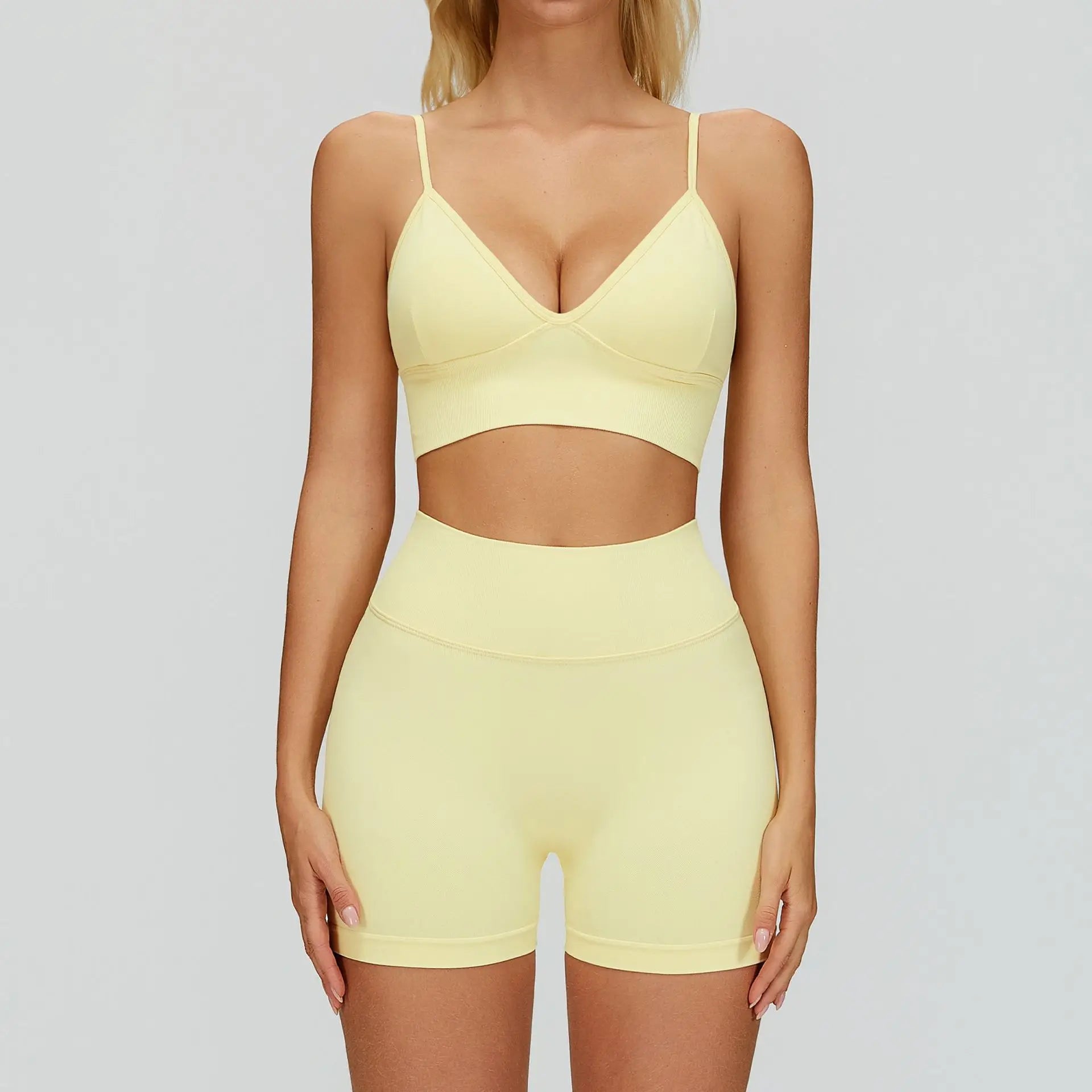 Women's 2/3-Piece Seamless Yoga Set | Gym Workout Suit Fitness Bra Crop Top Long Sleeve Leggings