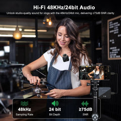 3 in 1 Wireless Lavalier Microphone – Clip-On Mic with Noise Reduction by Snagg A Microphone