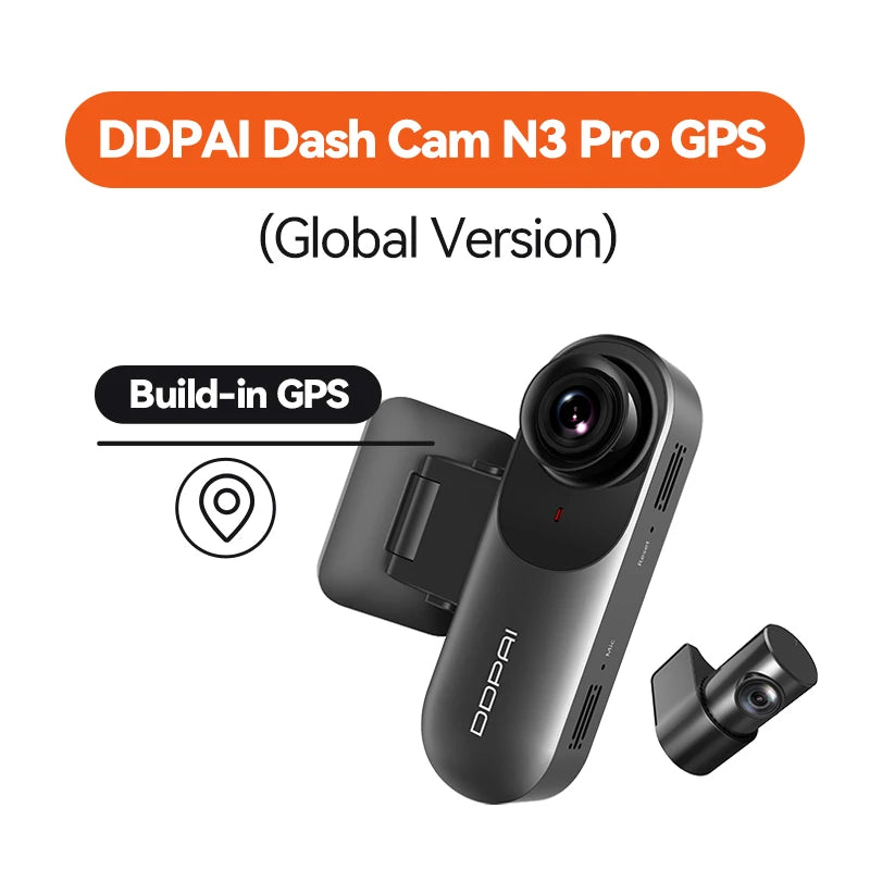 2.5K Ultra HD Dash Cam | Dual-Channel Recording & Supercapacitor