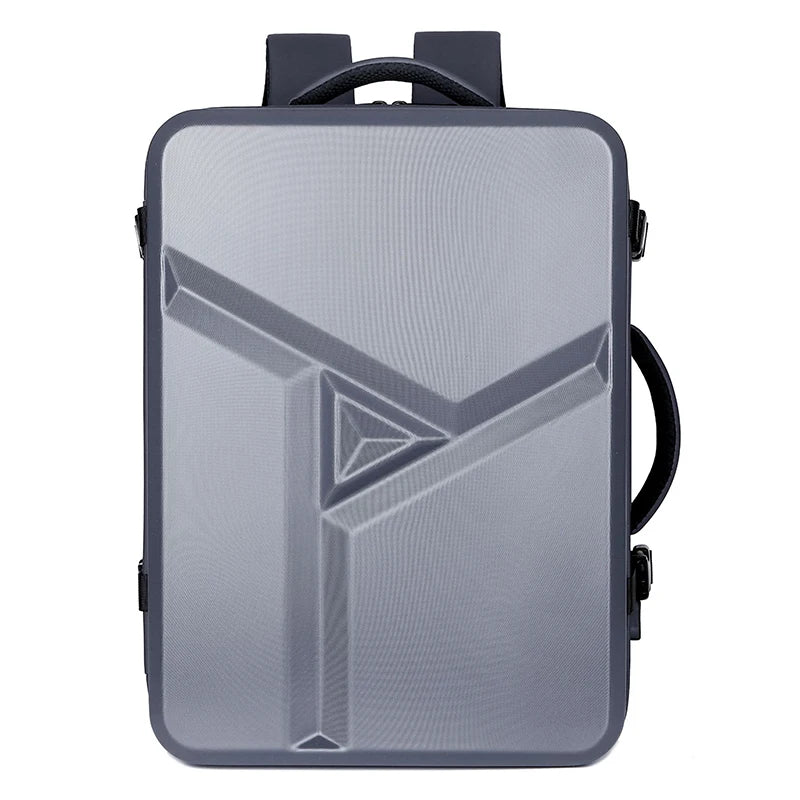 Men's 17" Laptop Hard Shell Backpack 50L Large Capacity Expandable Waterproof Travel Backpack USB Charging mochilas de hombre by SnaggIt