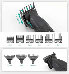 Professional Barber Combo V-640 – 9000 RPM Master Clipper & DLC Precision Trimmer Set with Advanced Turbo Technology