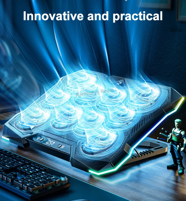 Laptop Cooling Pad Foldable Adjustable Stand for 12″–18″ Laptops by Snagg A Cooling Pad