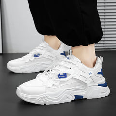 Men’s Mesh Thick-Soled Casual Sneakers by Snagg A Shoes