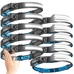 LED Sensor Headlamp Built-in Battery 270°Bright Beam by Snagg A Headlamp