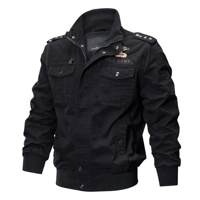 Men’s Tactical Jacket – Fleece-Lined, Windproof & Multi-Pocket Design by Snagg A Jacket