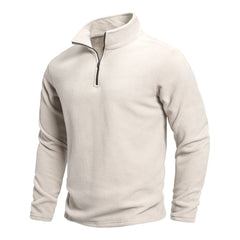 Men’s Outdoor Polar Fleece Pullover | Winter-Ready Half-Zip Thermal Top