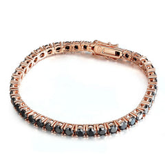 Black Moissanite Tennis Bracelet