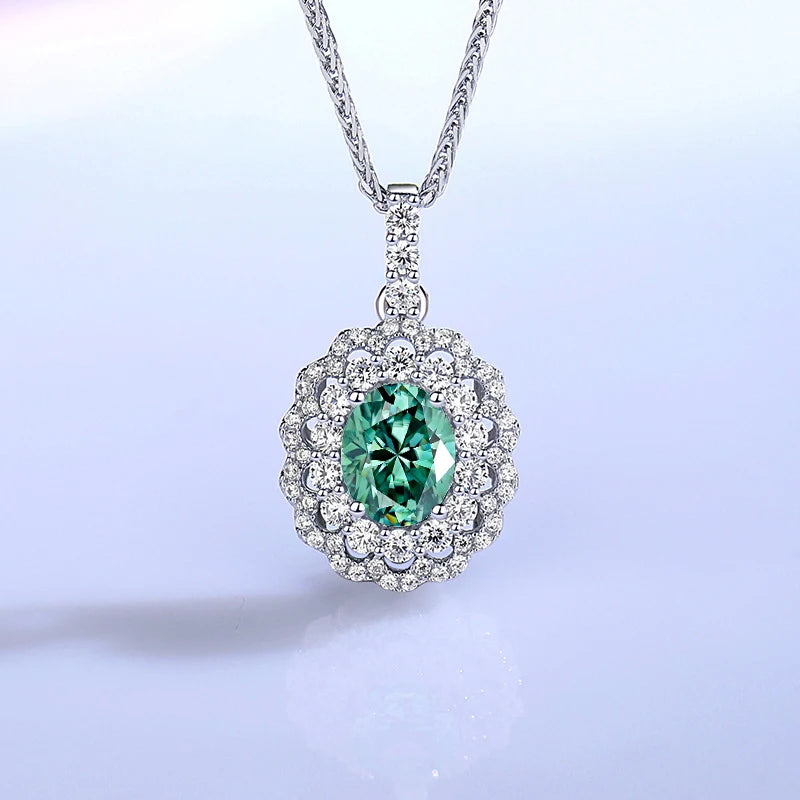 2ct Moissanite Ring & Necklace Set