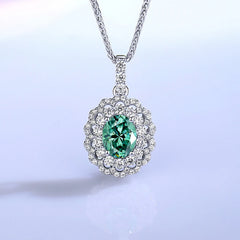 2ct Moissanite Ring & Necklace Set