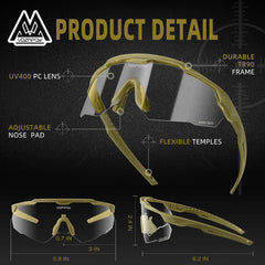 Tactical Anti Fog Safety Glasses by Snagg A Safety Glasses