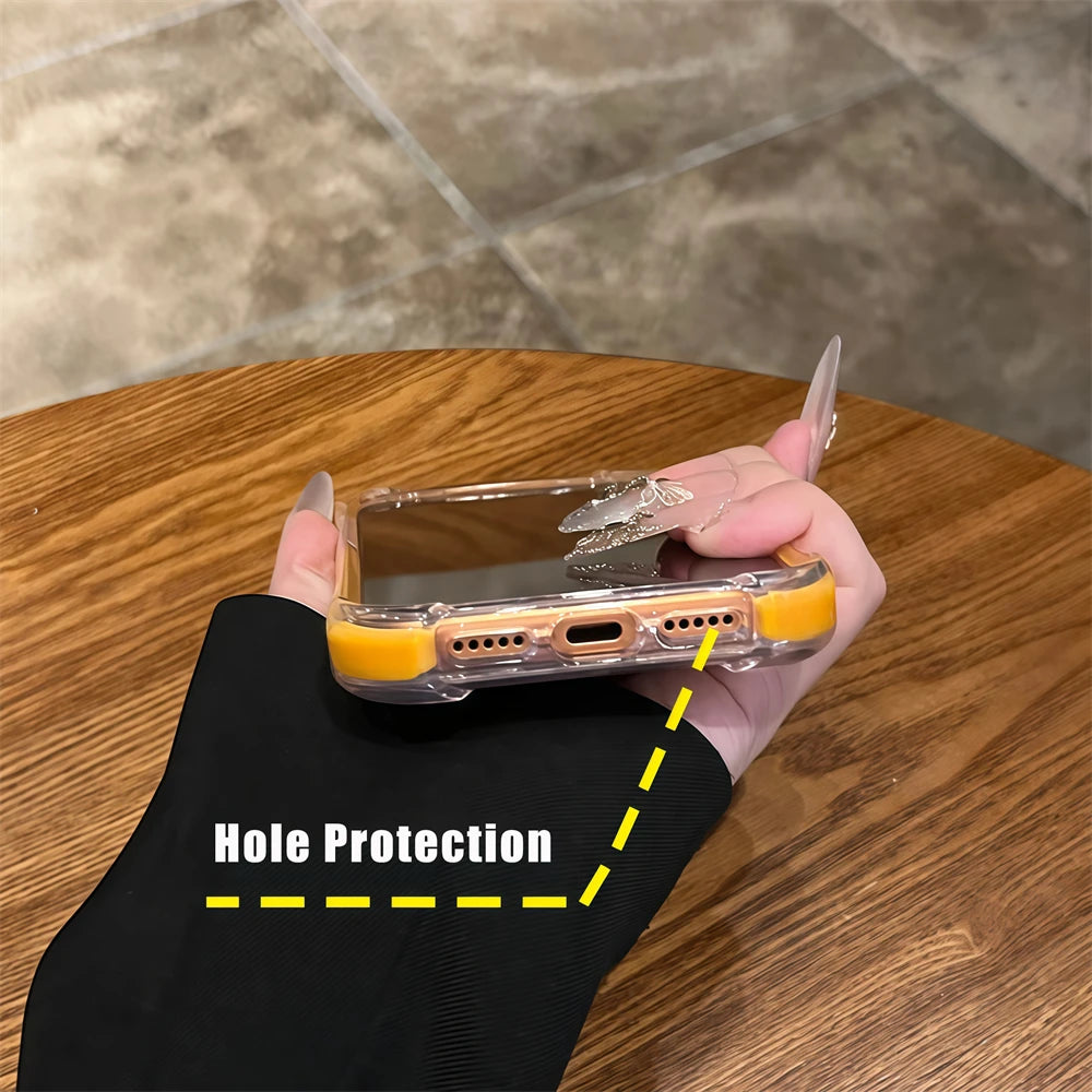 Four Corners Airbags Shockproof Acrylic Clear Case - for iPhone 15 Series - Phone Cases & Covers