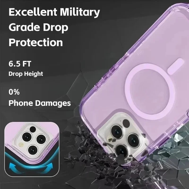 Rugged OTT Armor MagSafe Clear Case – for iPhone 15 Series - Phone Cases & Covers