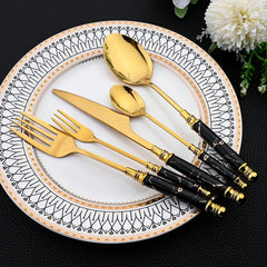 24Pcs Stainless Steel Cutlery Set by Snagg A Dinnerware