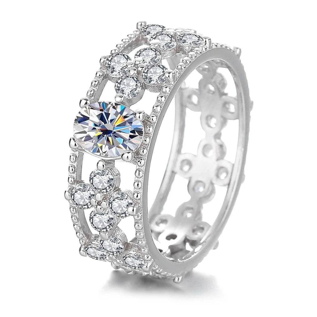 1ct Teal Oval Moissanite Ring - SnaggIt