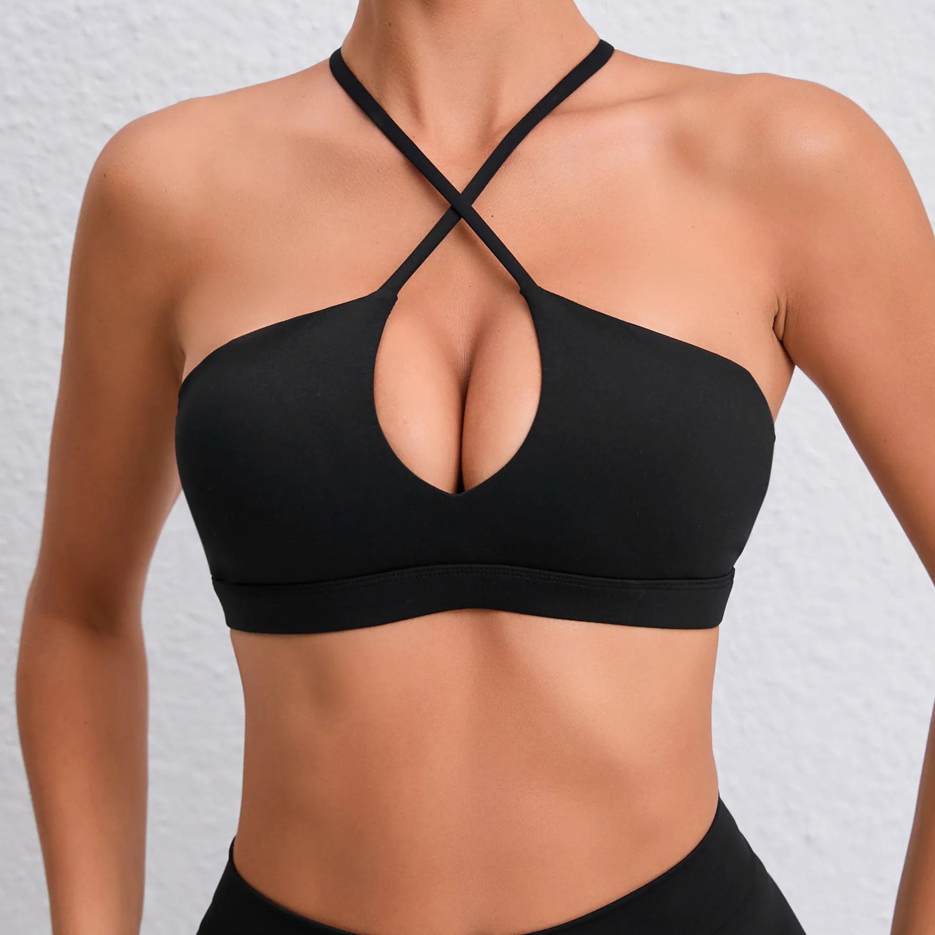 Women's Cross-Back Sports Bra | Stretch Yoga Gym Training Fitness Workout Underwear Top