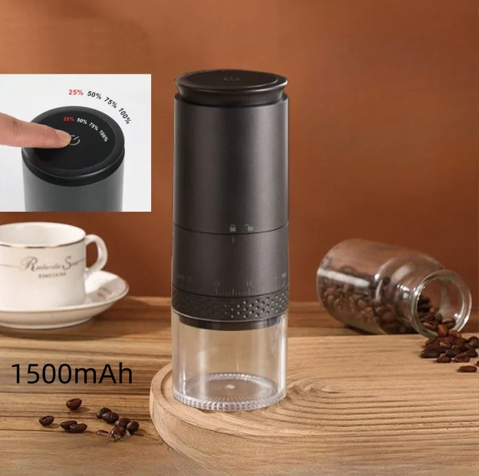Portable USB Rechargeable Conical Burr Coffee Bean Grinder by Snagg A Grinder