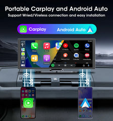 11.26" 4K Car DVR – Portable Dash Cam with Wireless CarPlay, Android Auto & 5G WiFi Navigation by Snagg A Car DVR